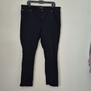 Lauren Ralph Lauren Black Straight Leg Jeans with Classic Design
